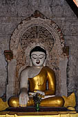 Bagan Myanmar. Cluster of red brick temples near Min myaw yaza  